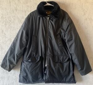 VTG Timber King Waist Flight Jacket Navy Mens Large Rare!! FREE SHIPPING